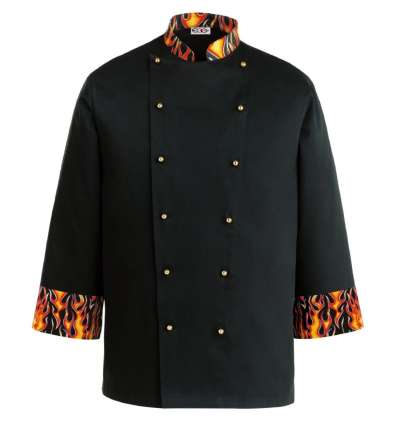 Szakácskabát EGOchef DEVIL - hosszú ujjú