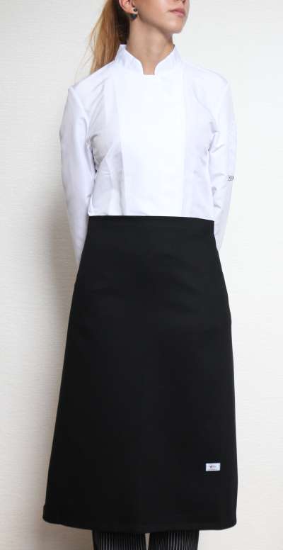 Szakácskötény rövid 100% pamut - fekete