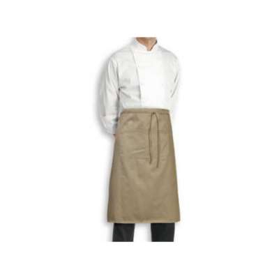 Szakácskötény rövid 100% pamut - khaki