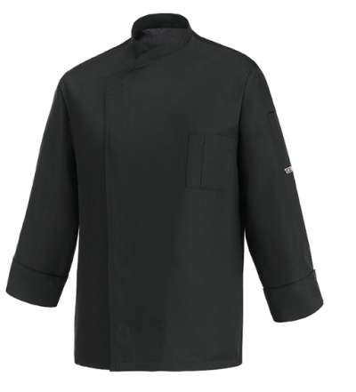 Szakácskabát EGOchef OTTAVIO TENCEL fekete - hosszú ujjú