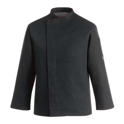 Szakácskabát EGOchef BIG BOY COMFORT - fekete, 5XL - 7XL - hosszú ujjú