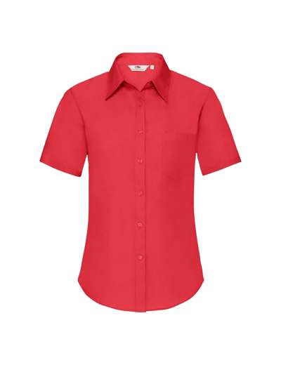 Női blúz FIT rövid ujjú piros -UTOLSÓ DARAB