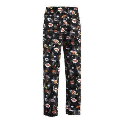 Szakácsnadrág EGOchef - Pop-art , 100% pamut