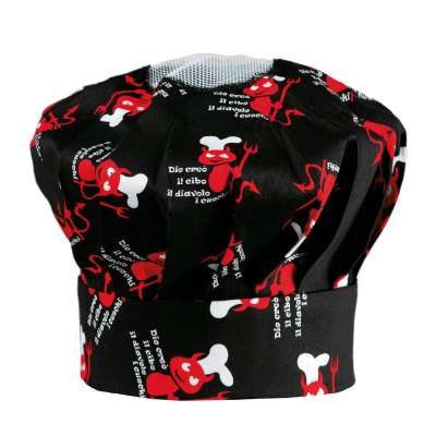 Szakácssapka TOMA magas - ördög