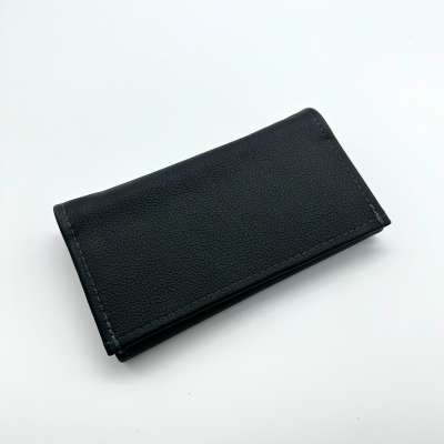 Pincérnő bőr pénztárca - fekete