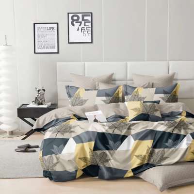 Juharlevél mintás 7 részes ágyneműhuzat