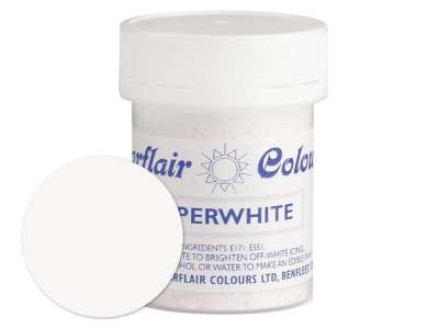 Superwhite 20 g fehér porított meszelés 20 g fehér - Sugarflair Colours