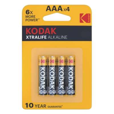 Kodak Xtralife Alkáli Tartós Mikro Elem AAA (1,5V) B4