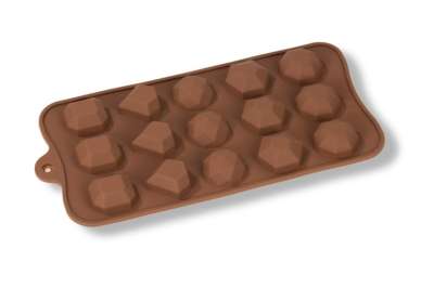 Szilikon Pralinéforma – Drágakő Alakú, 15 Részes