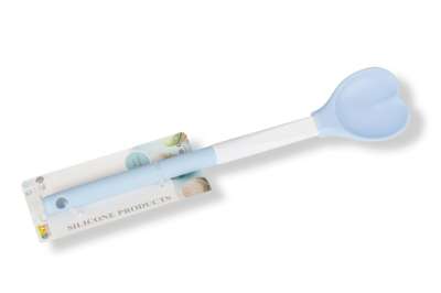 Szilikon Keverőlapát Szív Alakú Fejjel – Műanyag Nyél