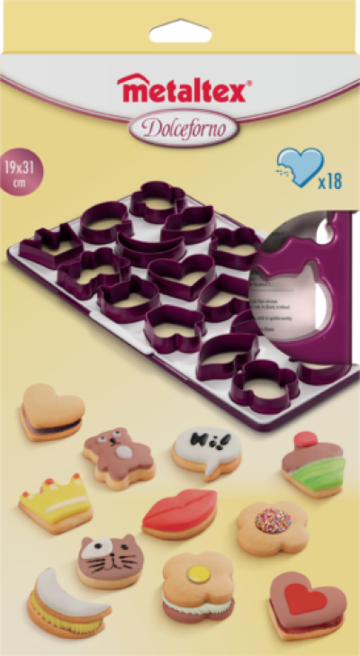 18 adagos műanyag Metaltex sütemény kiszúró rács