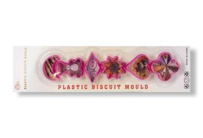 6 részes vidám színes műanyag mézeskalács kiszúró készlet