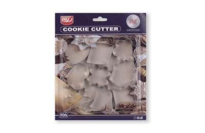 Fém Sütikiszúró Készlet – 9 db-os Vegyes Formák Süteményekhez és Dekoráláshoz