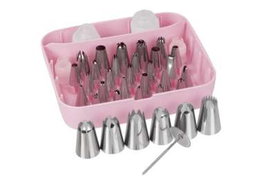 Professzionális Díszítőcső Készlet - 38 Részes Tortadíszítő Szett