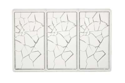 Polikarbonát táblás csoki forma – repedezett mintázattal