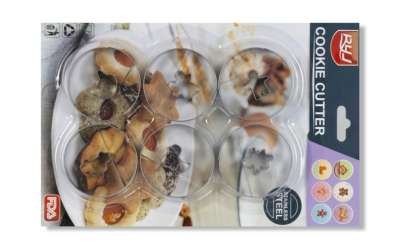 Linzer Kiszúró Szett, Gyerek Mintás – 6 Fém Forma