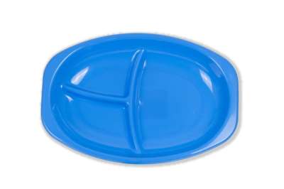 Ovális műanyag osztott tálca