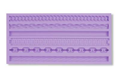 6-féle lánc szilikon fondant formázó