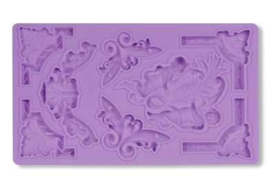 Barokk Stílusú Fondant Formázó Angyal Mintával