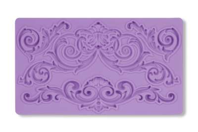 Barokk indás szegélydíszek szilikon fondant formázó