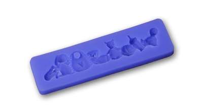 Babajátékok sorminta fondant szilikon forma