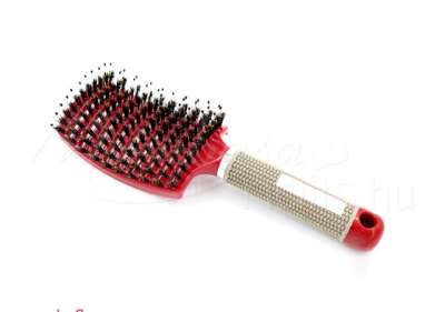 Hajlított hajkefe vastag hajhoz  Piros #001-R