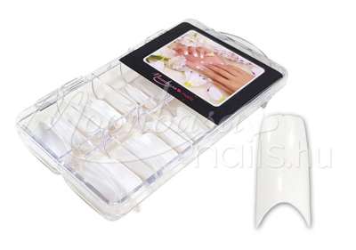 Nail tip box 100 db American - fehér #005-W
