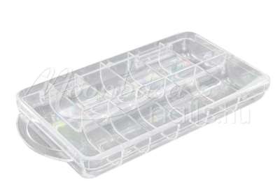 Műanyag Nail tip tároló doboz 11 rekeszes Átlátszó #022