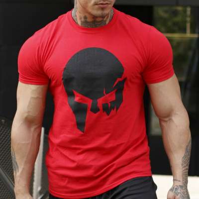 Ultrasoft póló Iron Aesthetics Skull, piros