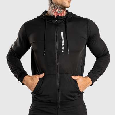 Férfi sportpulóver Iron Aesthetics PowerFit, fekete