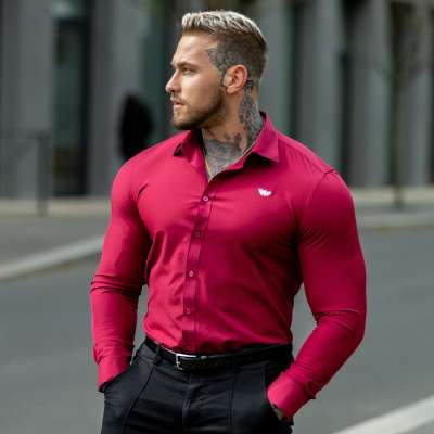 Sztreccs ing Iron Aesthetics Slim Stretch, bordó