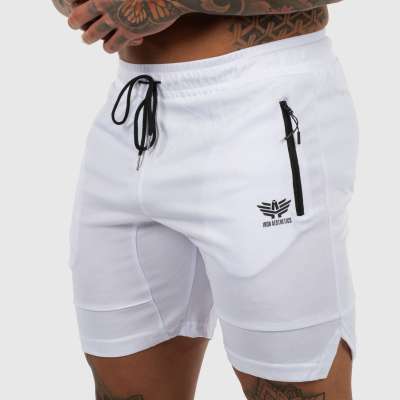 Sportos short Iron Aesthetics Lightning, fehér