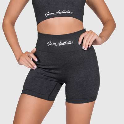 Sportos short Iron Aesthetics Spirit, fekete