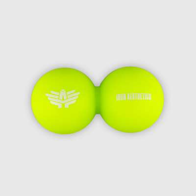 Masszázslabda Iron Aesthetics DuoRoll Ball, zöld