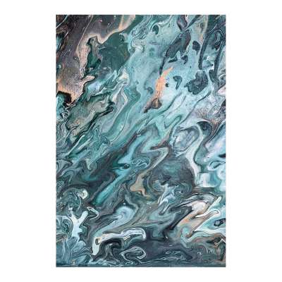 Poszter, absztrakt, keret nélkül, 40x60 cm, menta-rózsaszín - LA SOURCE - Butopêa