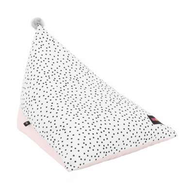 Pöttyös babzsák, pomponnal, babarózsaszín - BONNET - Butopêa