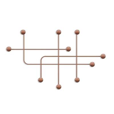 Fali fogas 107cm, fém, rézbarna - ESCAPE ROOM - Butopêa