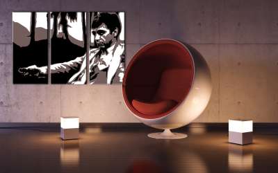 Kézzel festett POP Art festmény AL PACINO 3 darab al24 | különböző méretek