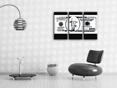 Kézzel festett POP Art festmény AL CAPONE 3 db ac | különböző méretek
