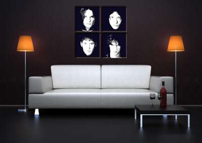 Kézzel festett POP Art festmény A Vervet 4 db tv | különböző méretek