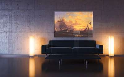 A kép vásznon FRESH BREEZE OF SANDY HOOK - William Bradford REP021