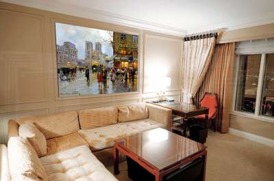 A kép vásznon PLACE SAINT-MICHEL ET NOTRE DAME - Edouard Leon Cortes REP027