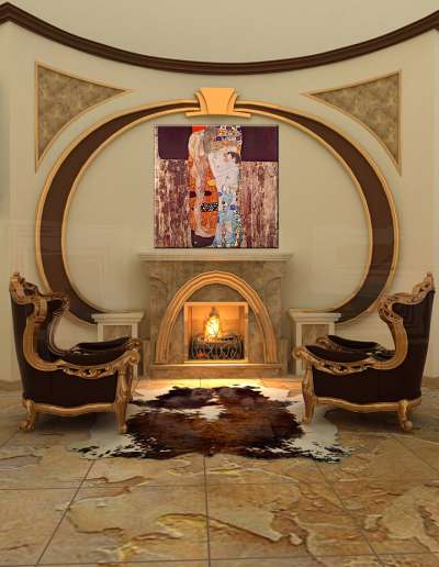 A kép a vásznon THREE PERIODS OF A WOMAN'S LIFE - Gustav Klimt REP039