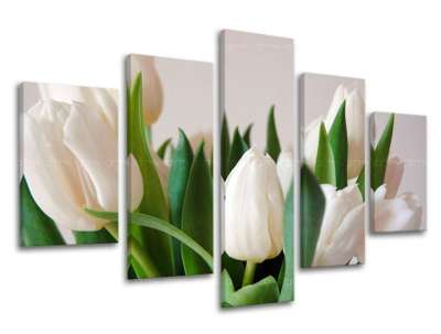 5 részes falfestmény FLOWERS XOBKV108E50