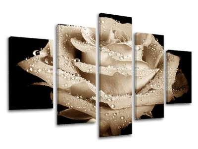 5 részes falfestmény FLOWERS XOBKV109E50