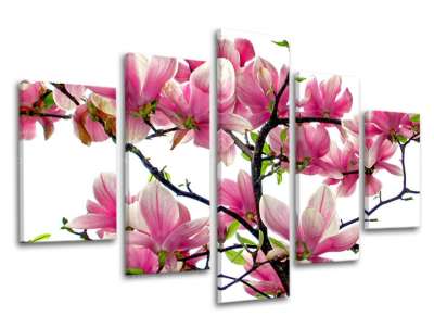 5 részes falfestmény FLOWERS XOBKV132E50