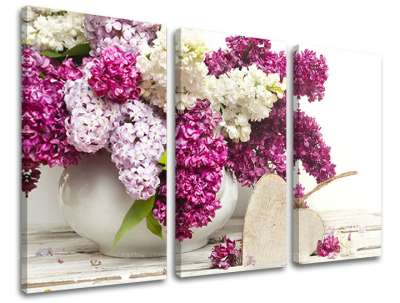 3 részes falfestmény FLOWERS KV047E30