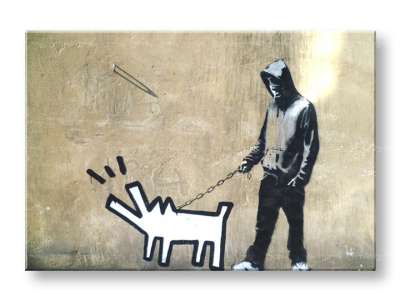 A kép vásznon 1 db Street ART - Banksy