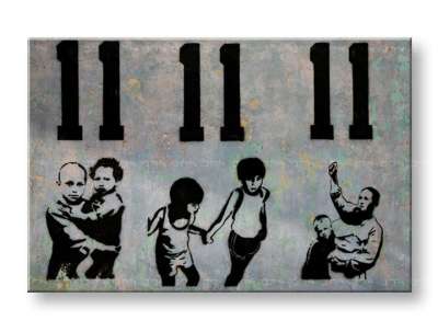 A kép vásznon 1 db Street ART - Banksy