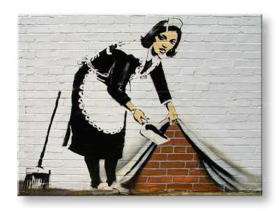 A kép vásznon 1 db Street ART - Banksy